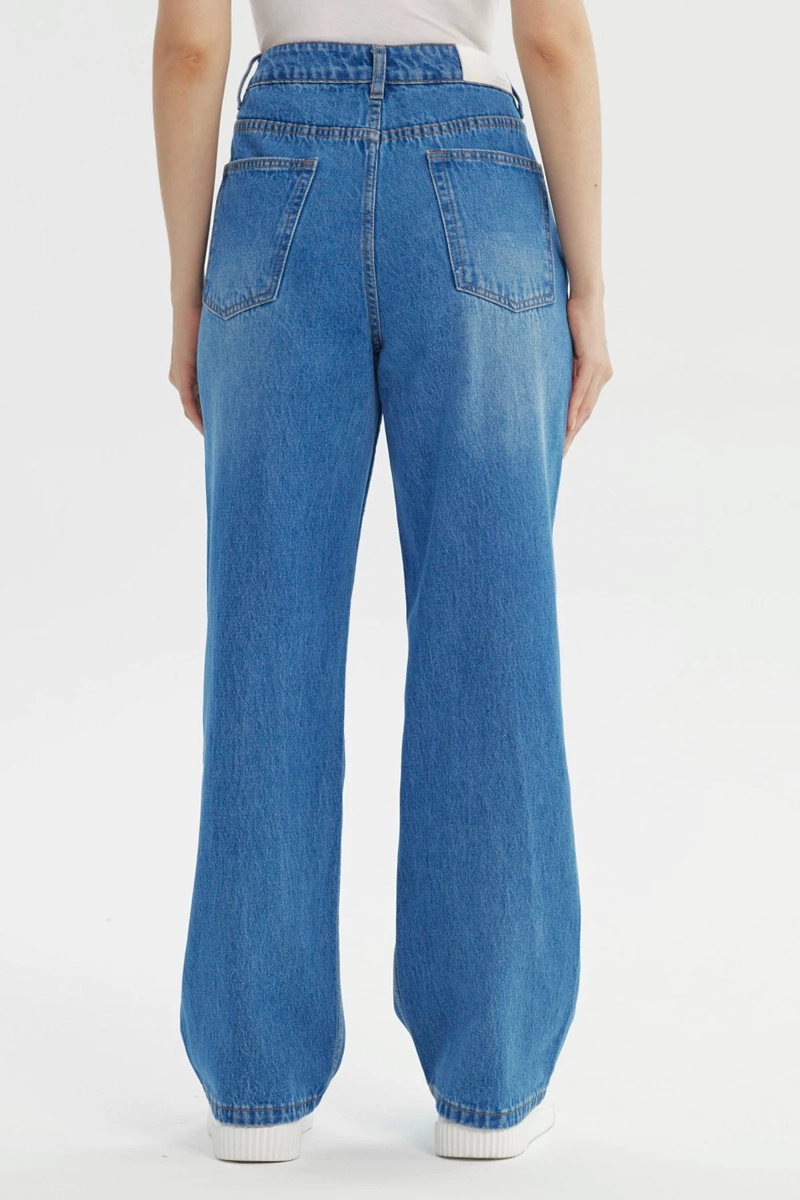 JEANS MUJER CALCE RECTO AZUL - 3