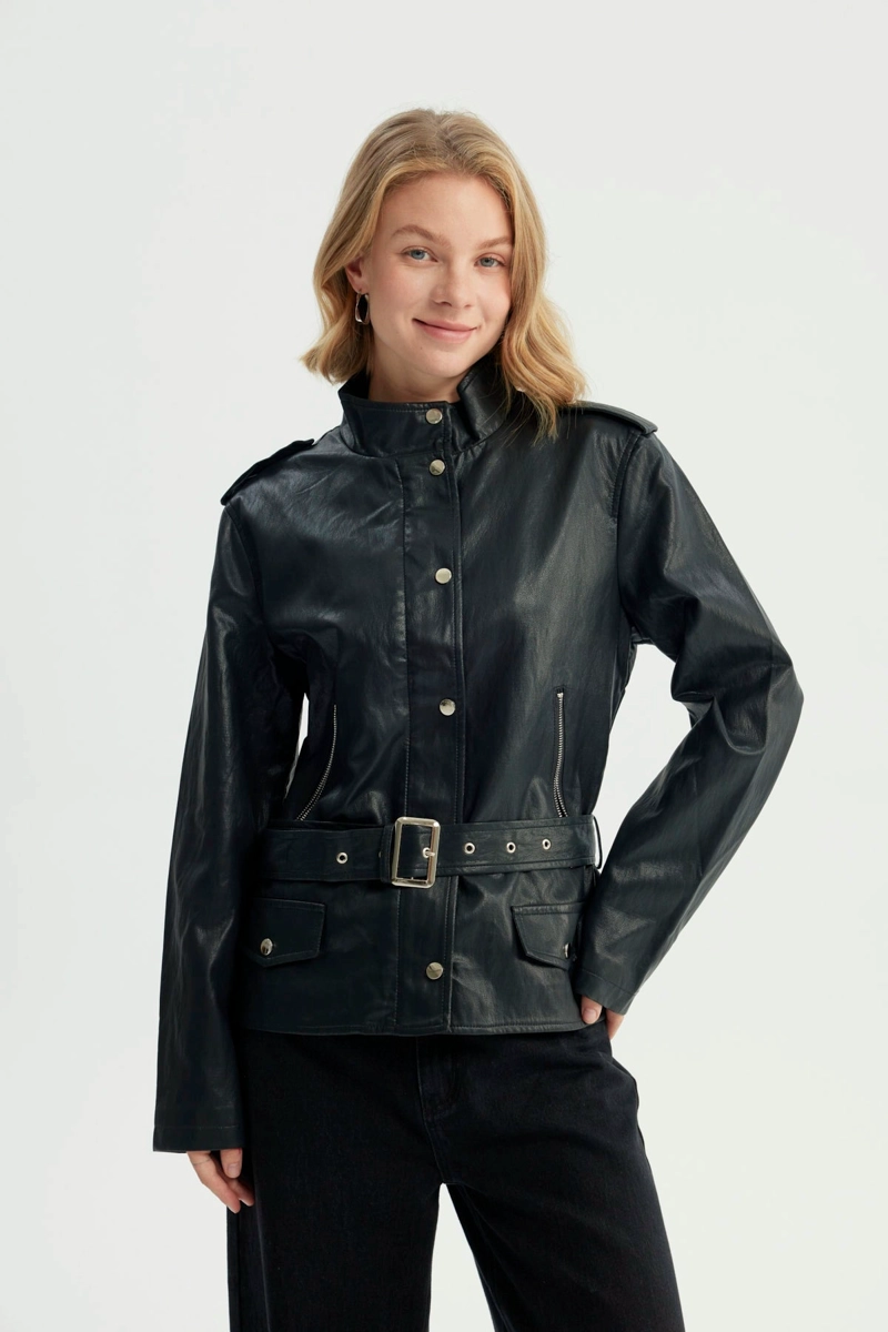 CHAQUETA MUJER CLASSIC NEGRO - 1