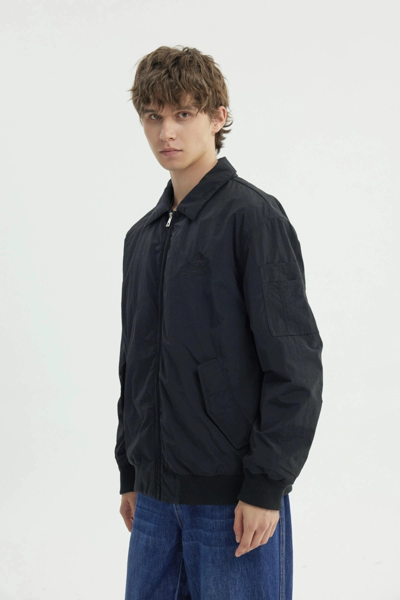 CHAQUETA HOMBRE CUELLO CAMISERO NEGRO - 2