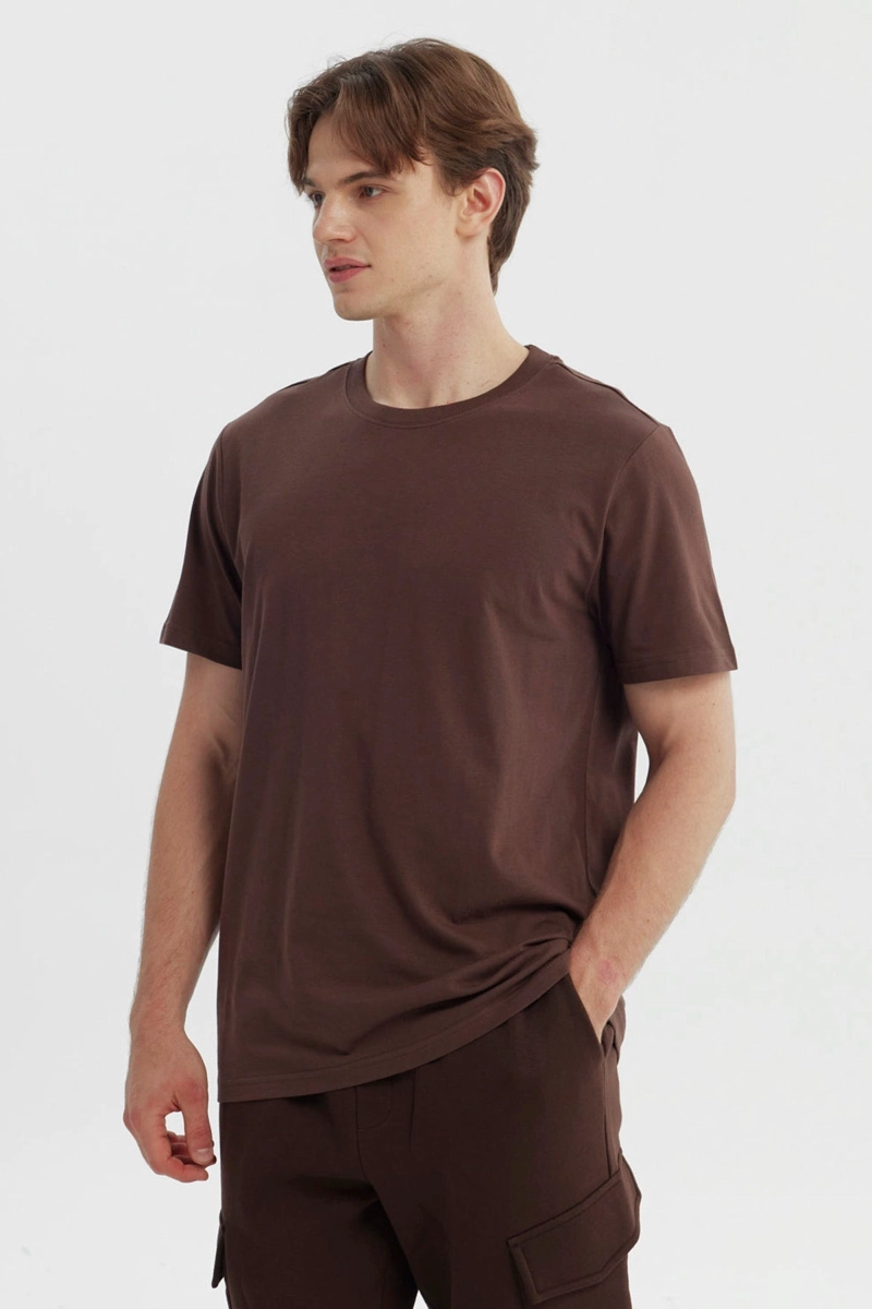 POLERA HOMBRE REGULAR CHOCOLATE - 2