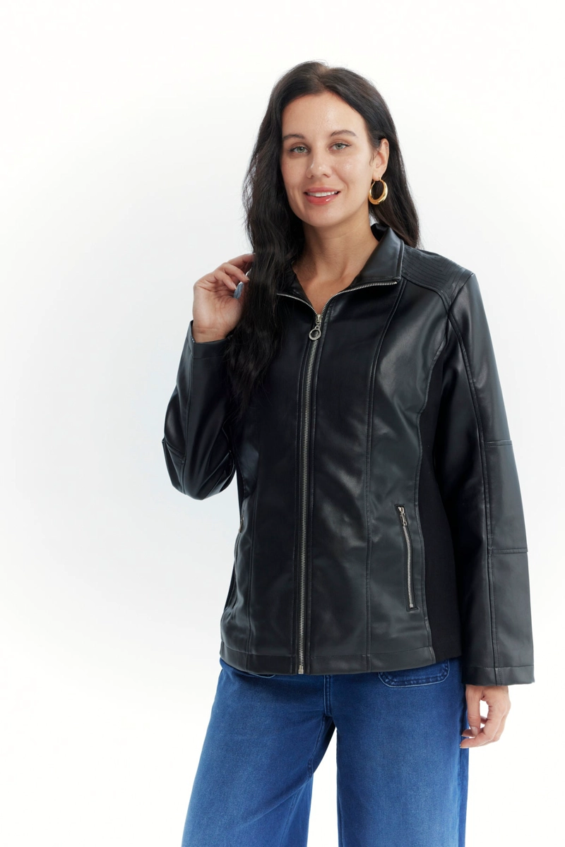 CHAQUETA MUJER REGULAR NEGRO - 1