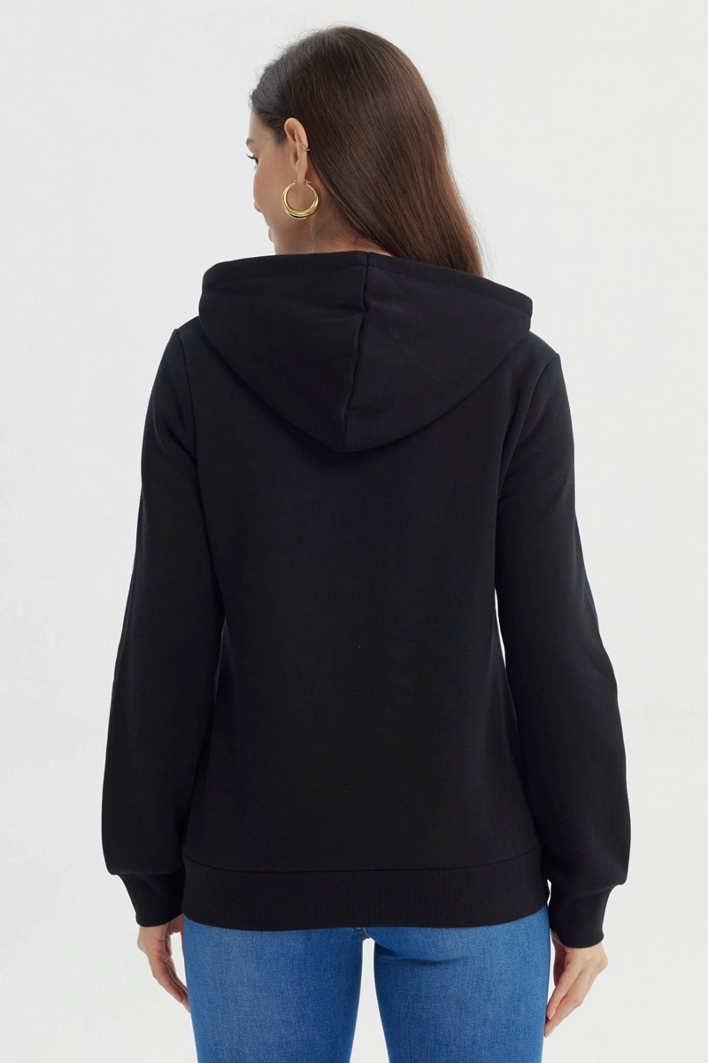 POLERON MUJER SLIM NEGRO - 3