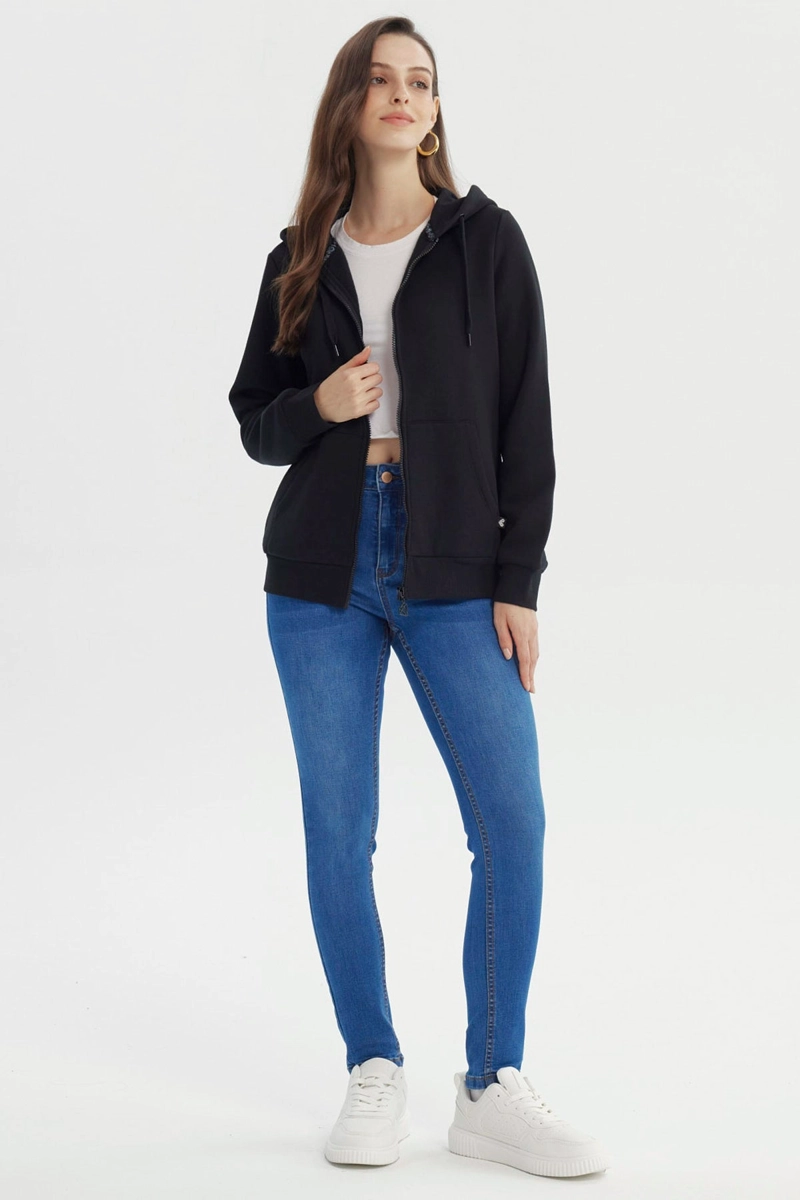 POLERON MUJER SLIM NEGRO - 4