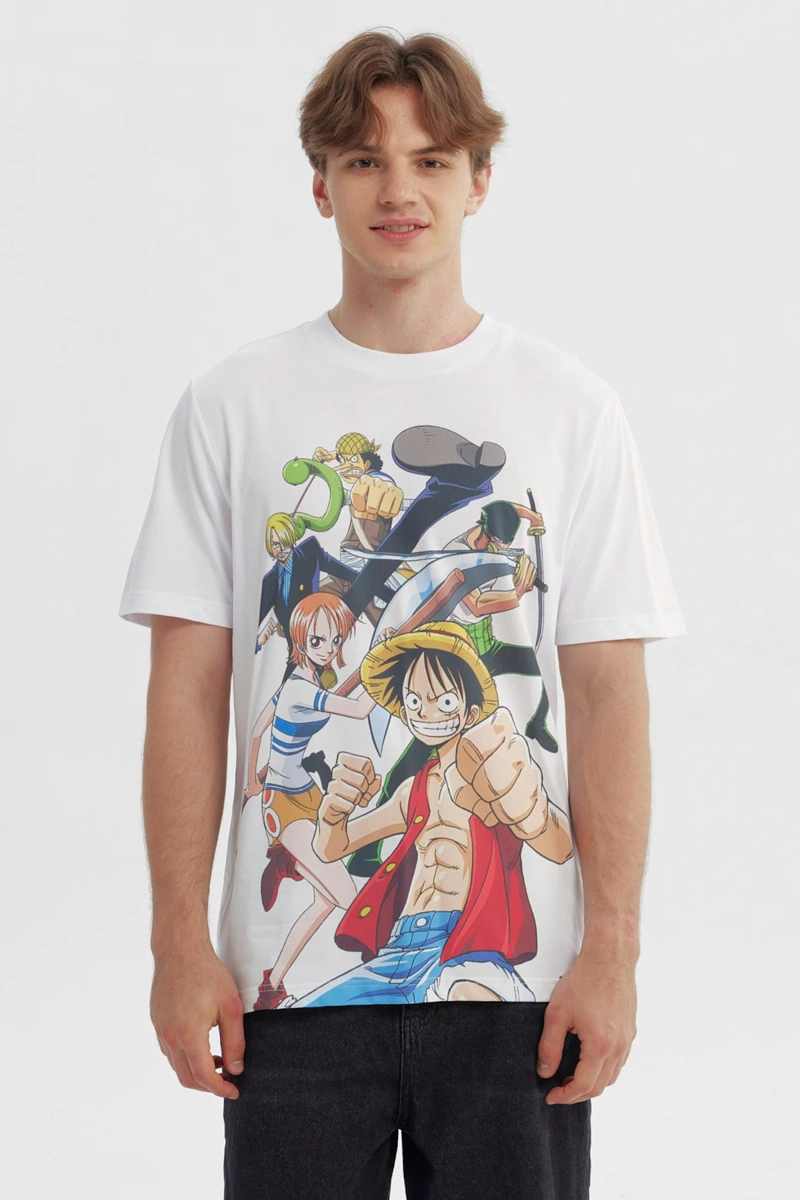 POLERA HOMBRE ONE PIECE BLANCO - 1
