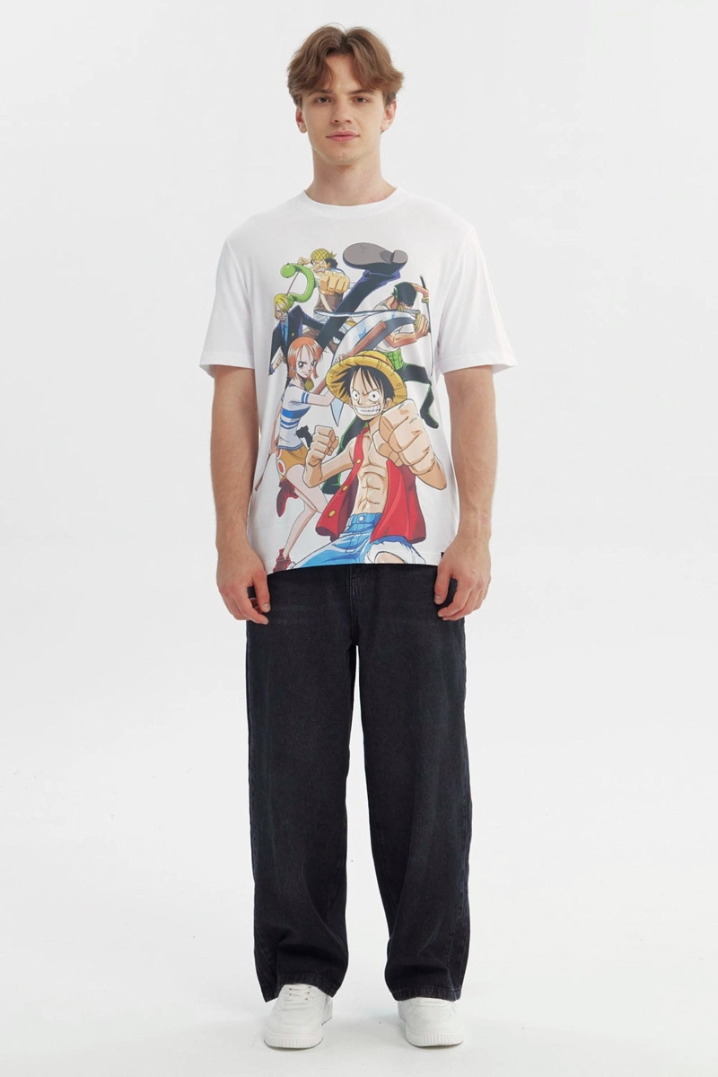 POLERA HOMBRE ONE PIECE BLANCO - 4