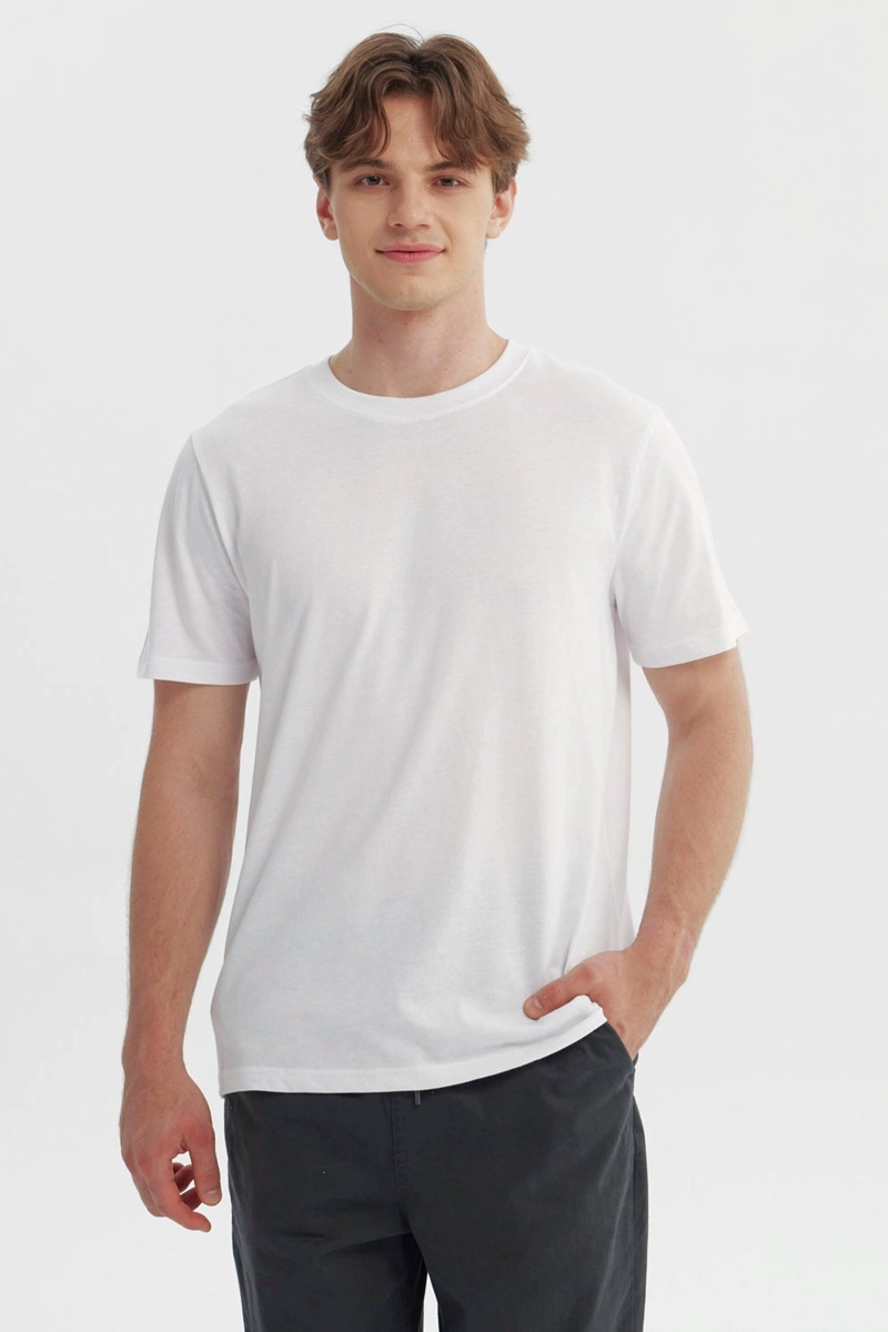 POLERA HOMBRE REGULAR BLANCO - 1
