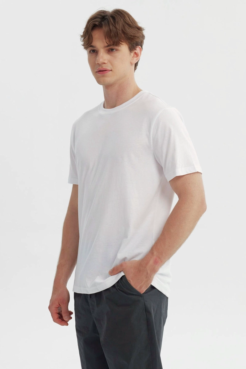 POLERA HOMBRE REGULAR BLANCO - 2