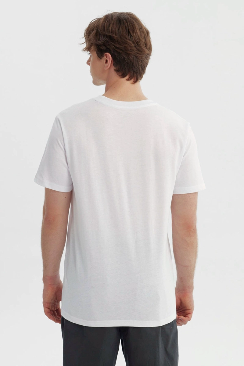 POLERA HOMBRE REGULAR BLANCO - 3