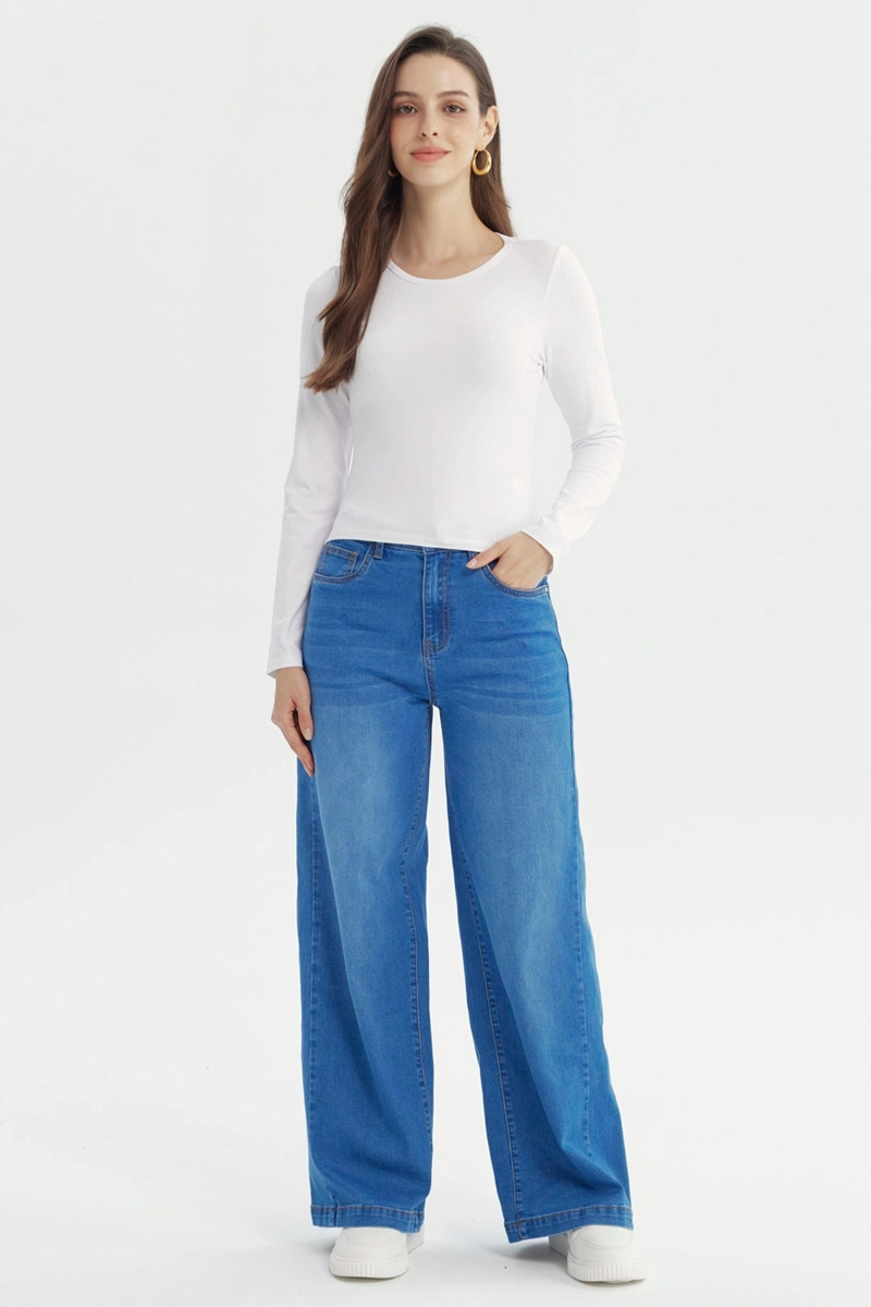 POLERA MUJER SLIM BLANCO - 4