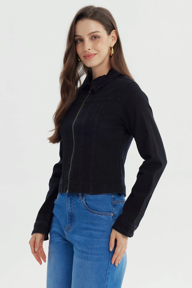 CHAQUETA MUJER CLASICA NEGRO - 2