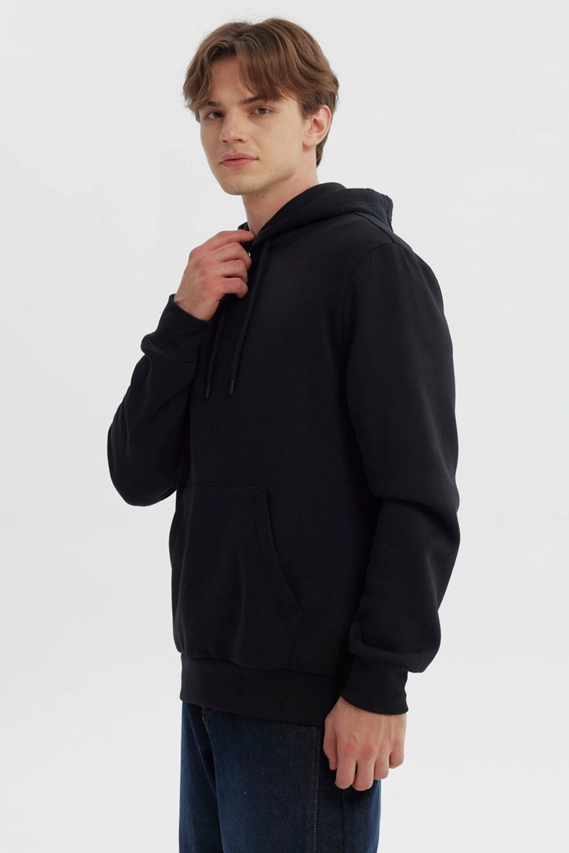 POLERON HOMBRE REGULAR NEGRO - 2