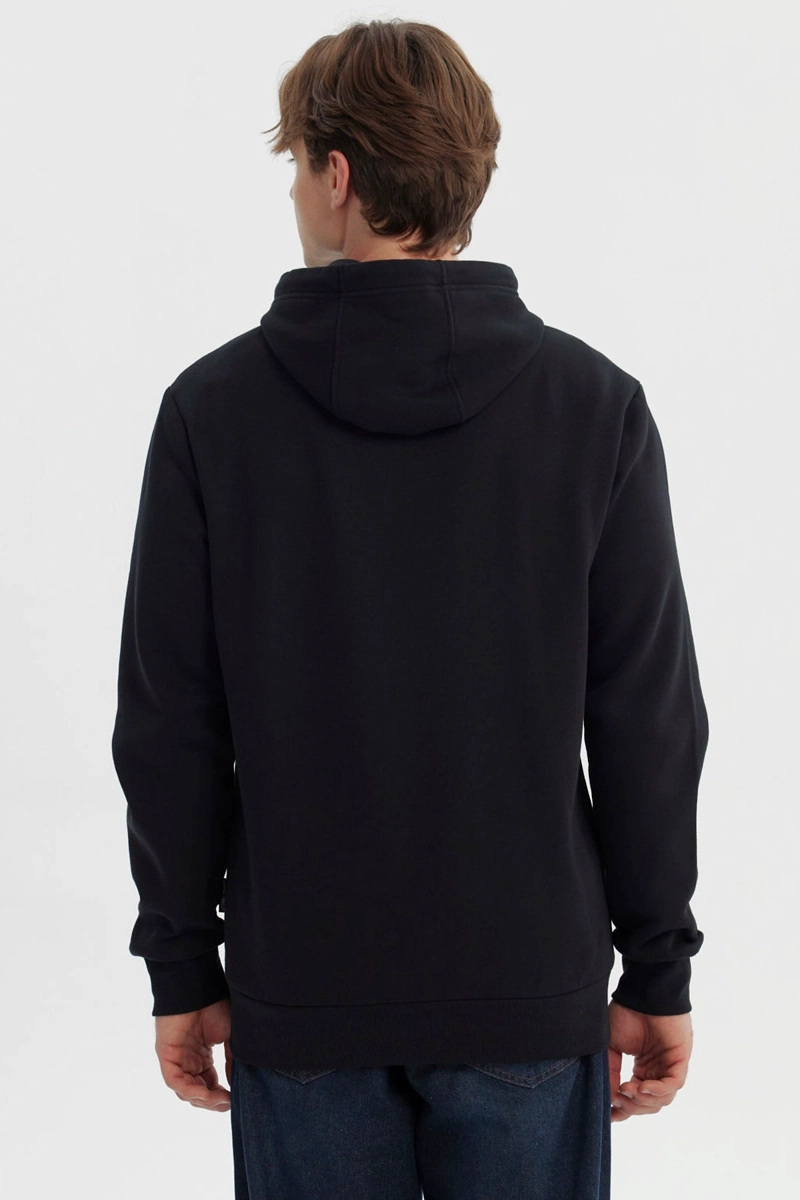 POLERON HOMBRE REGULAR NEGRO - 3