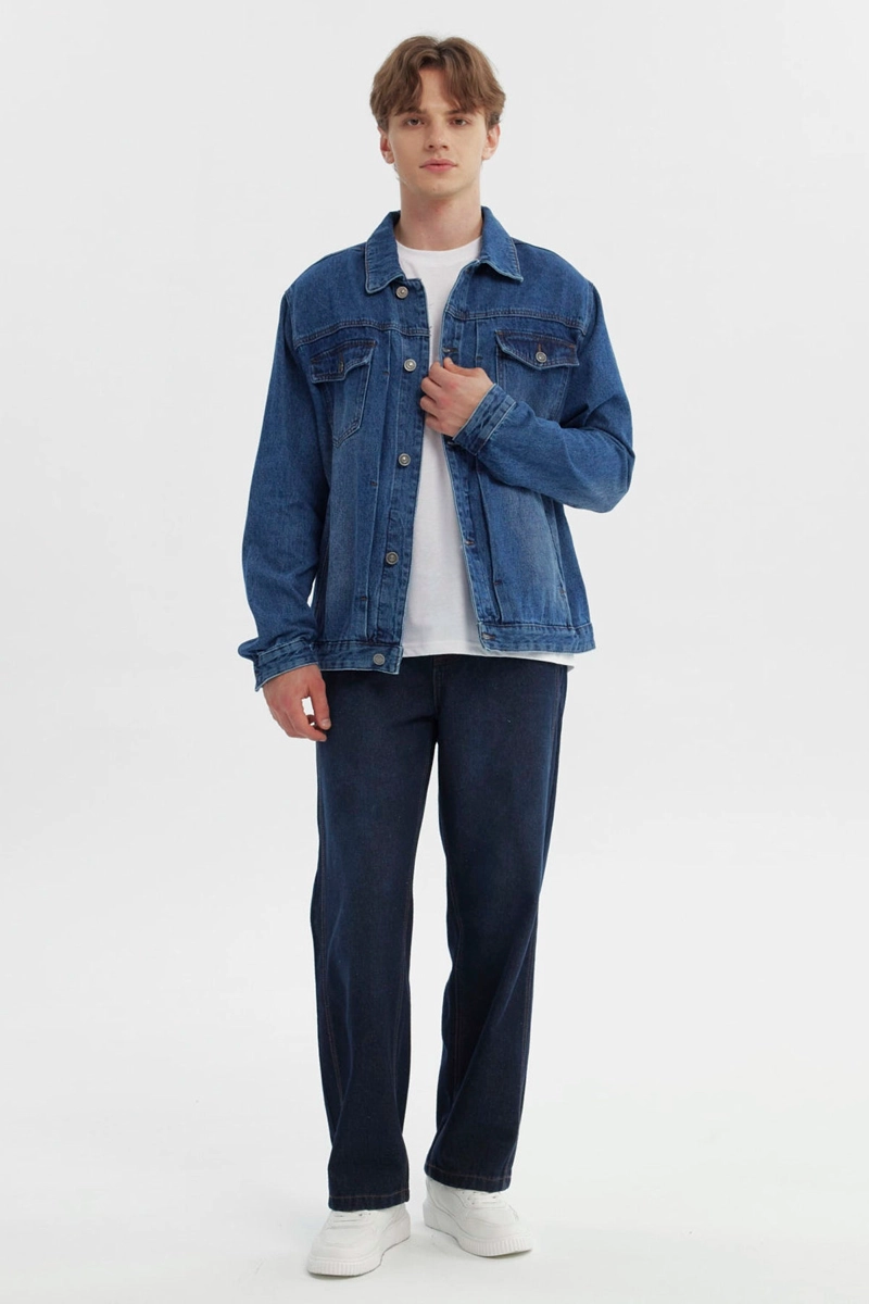 CHAQUETA HOMBRE CLASICA AZUL - 4