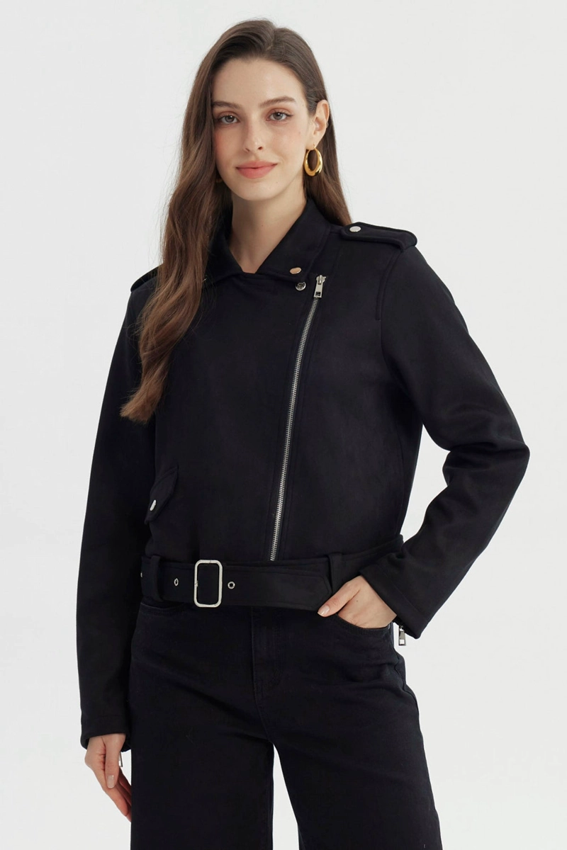 CHAQUETA MUJER REGULAR NEGRO - 1