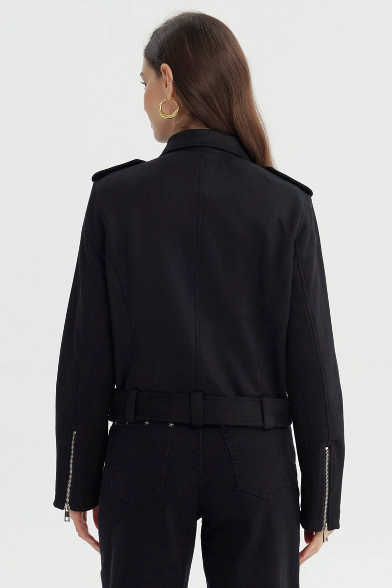 CHAQUETA MUJER REGULAR NEGRO - 3
