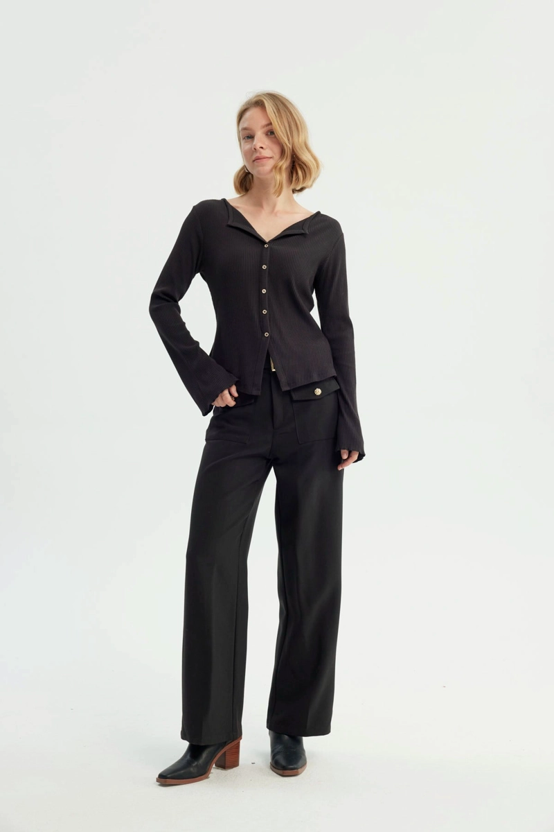 POLERA MUJER SLIM NEGRO - 4