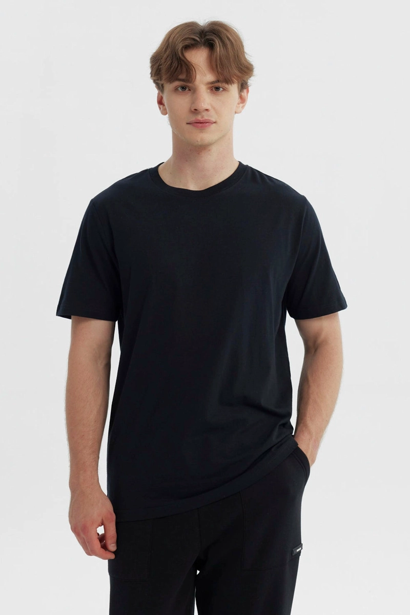 POLERA HOMBRE REGULAR NEGRO - 1