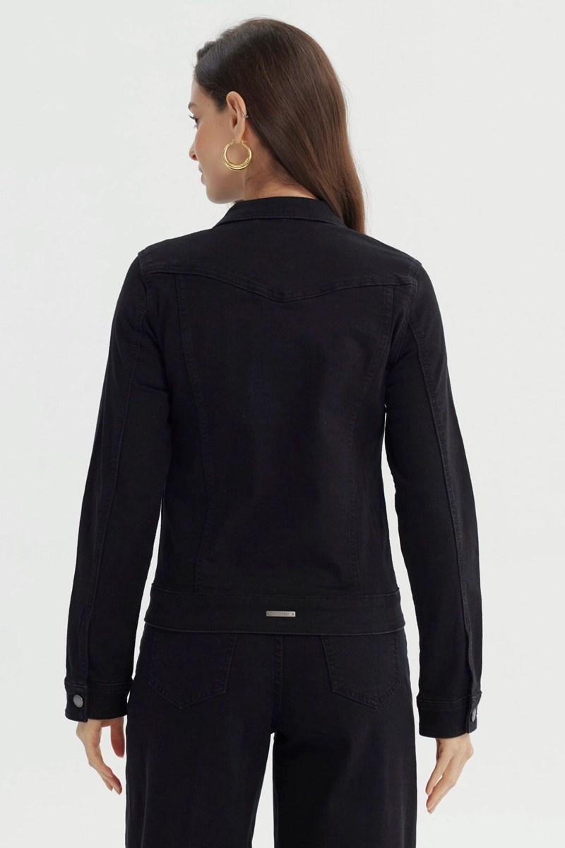 CHAQUETA MUJER CLASICA NEGRO - 3