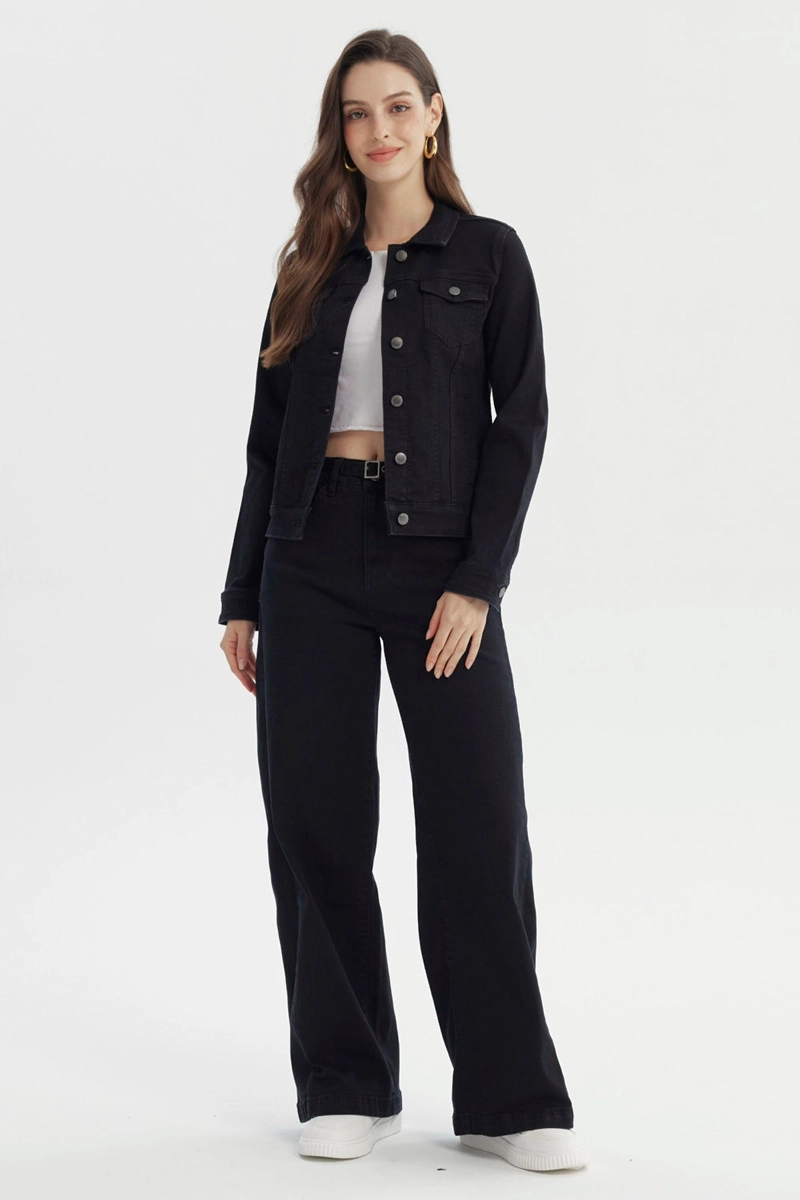 CHAQUETA MUJER CLASICA NEGRO - 4