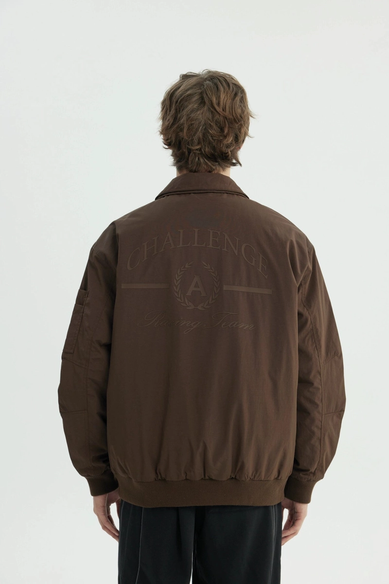 CHAQUETA HOMBRE CUELLO CAMISERO CAFE - 2