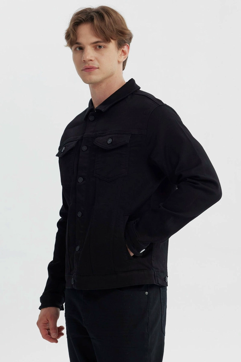 CHAQUETA HOMBRE CLASICA NEGRO - 2