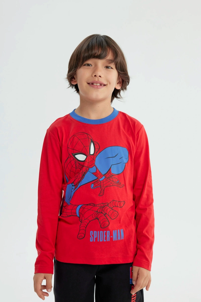 POLERA NIÑO SPIDERMAN ROJO - 1