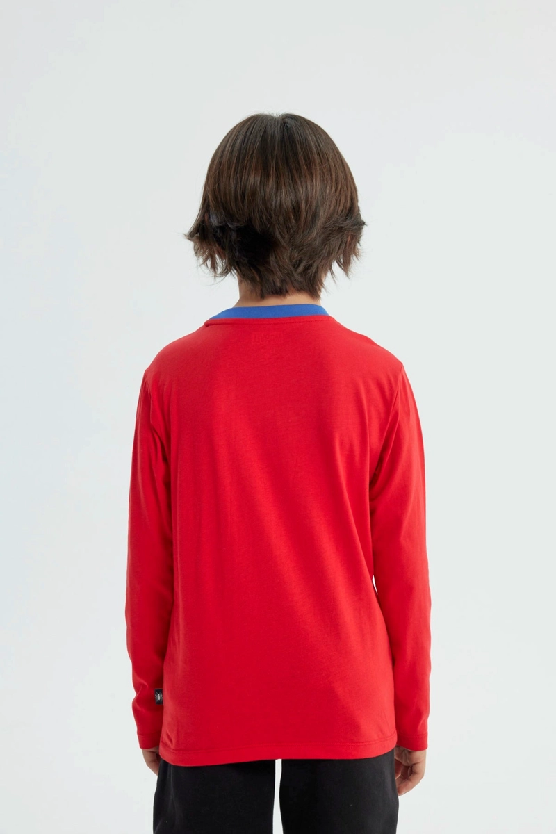 POLERA NIÑO SPIDERMAN ROJO - 3