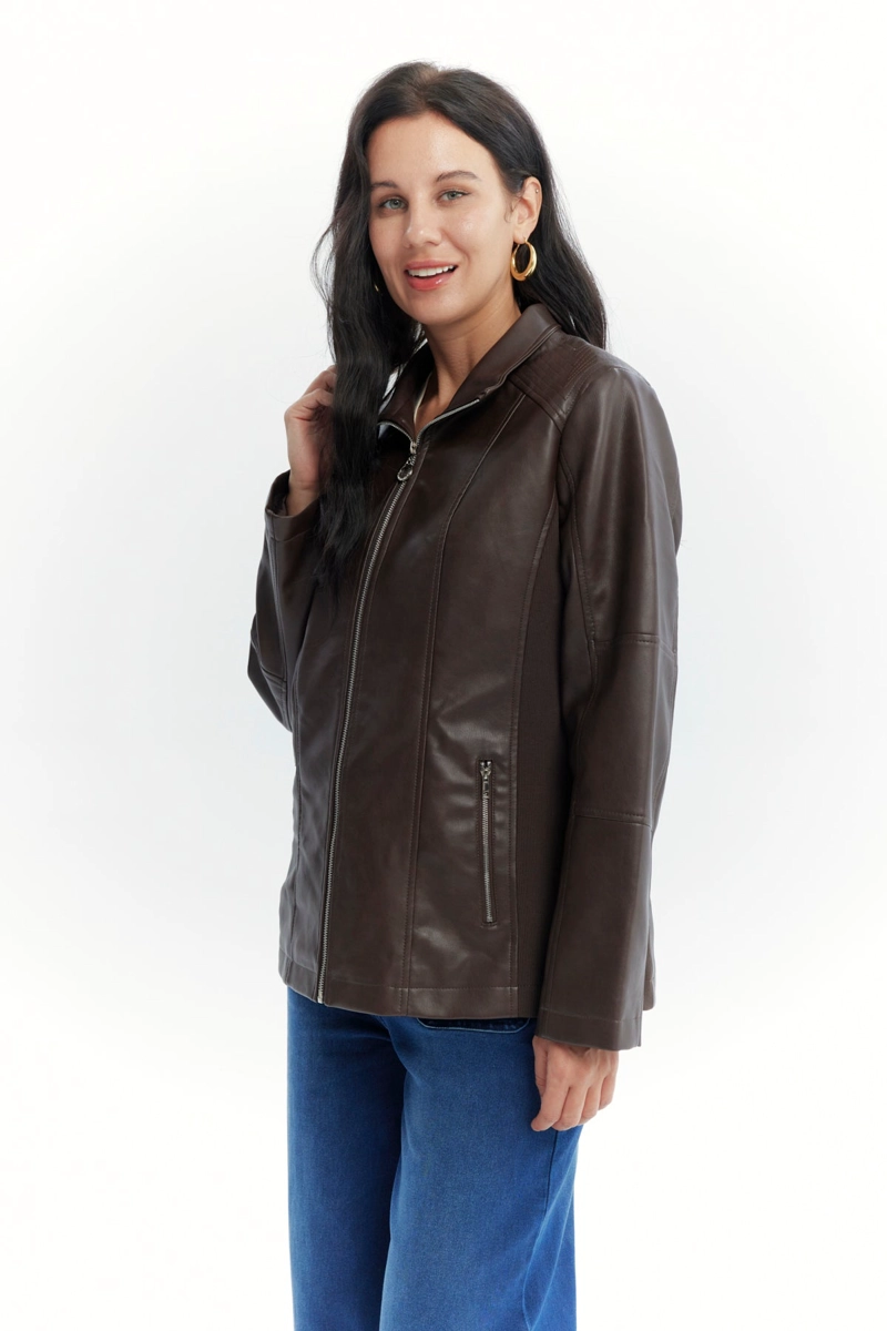 CHAQUETA MUJER REGULAR CHOCOLATE - 2