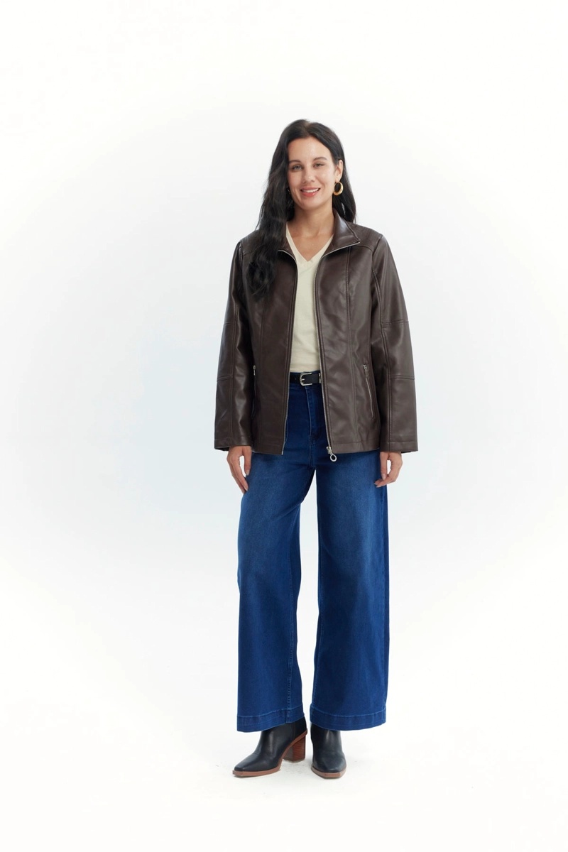 CHAQUETA MUJER REGULAR CHOCOLATE - 4