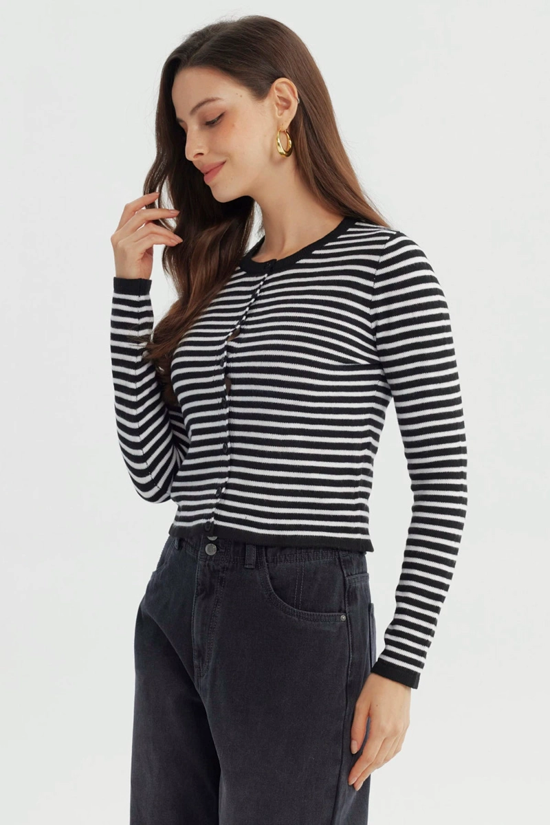 SWEATER MUJER SLIM NEGRO - 2