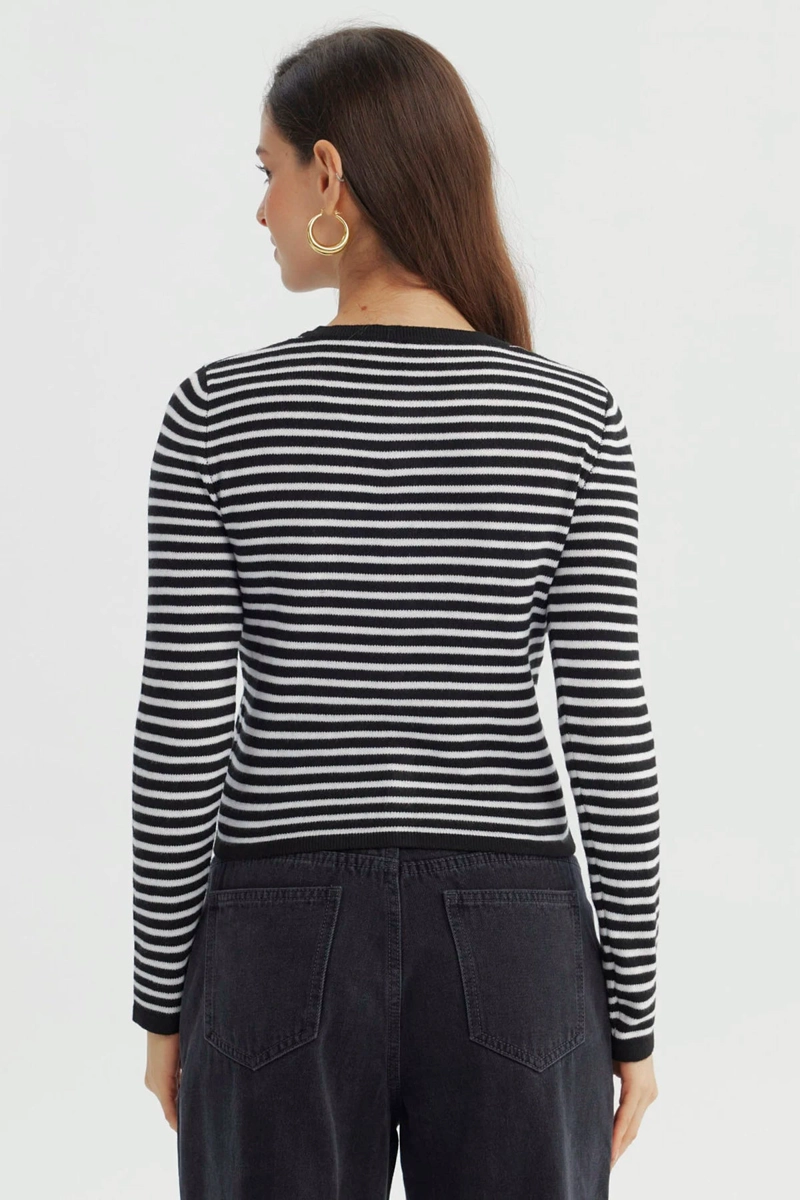 SWEATER MUJER SLIM NEGRO - 3