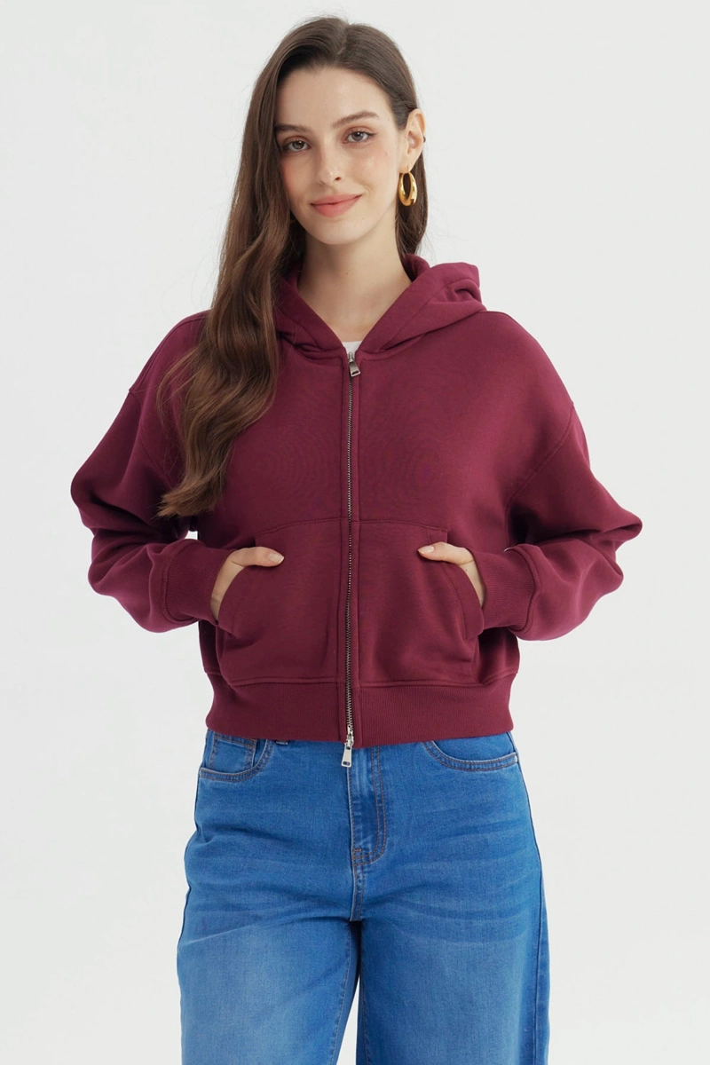 POLERON MUJER CLASSIC BURDEO - 1