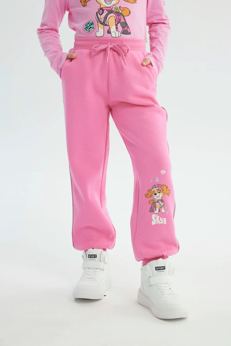 PANTALON BUZO NIÑA PAW PATROL ROSADO - 1