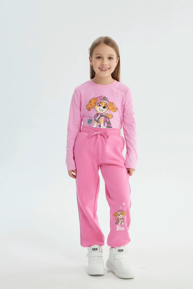PANTALON BUZO NIÑA PAW PATROL ROSADO - 4