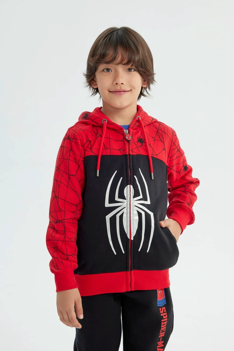 POLERON NIÑO SPIDERMAN ROJO - 1