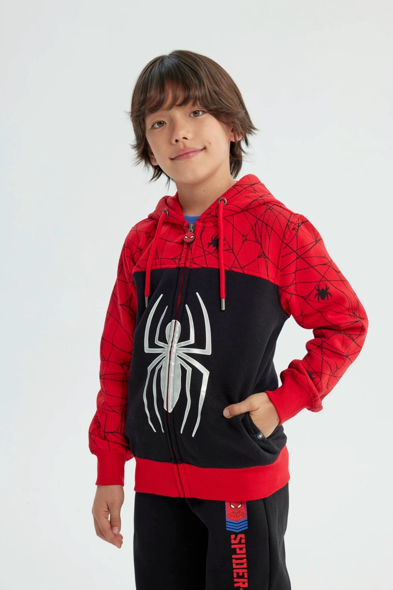 POLERON NIÑO SPIDERMAN ROJO - 2