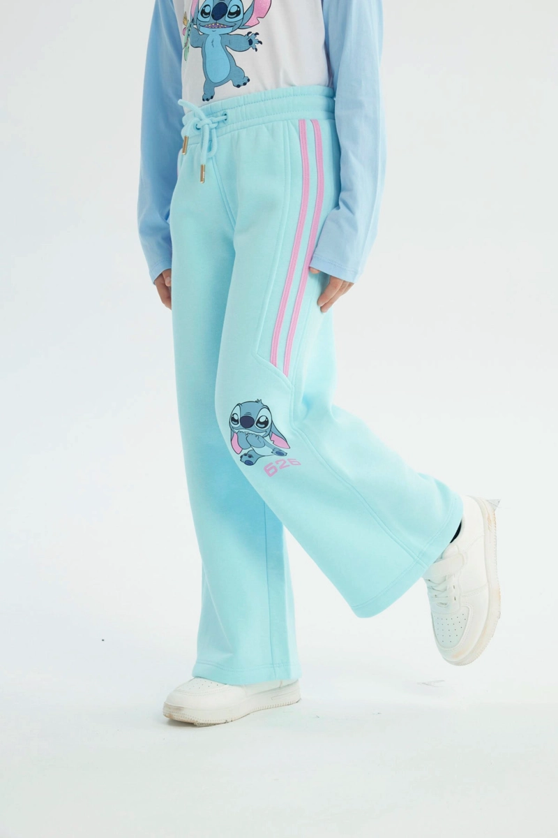 PANTALON BUZO NIÑA LILO & STITCH CELESTE - 2