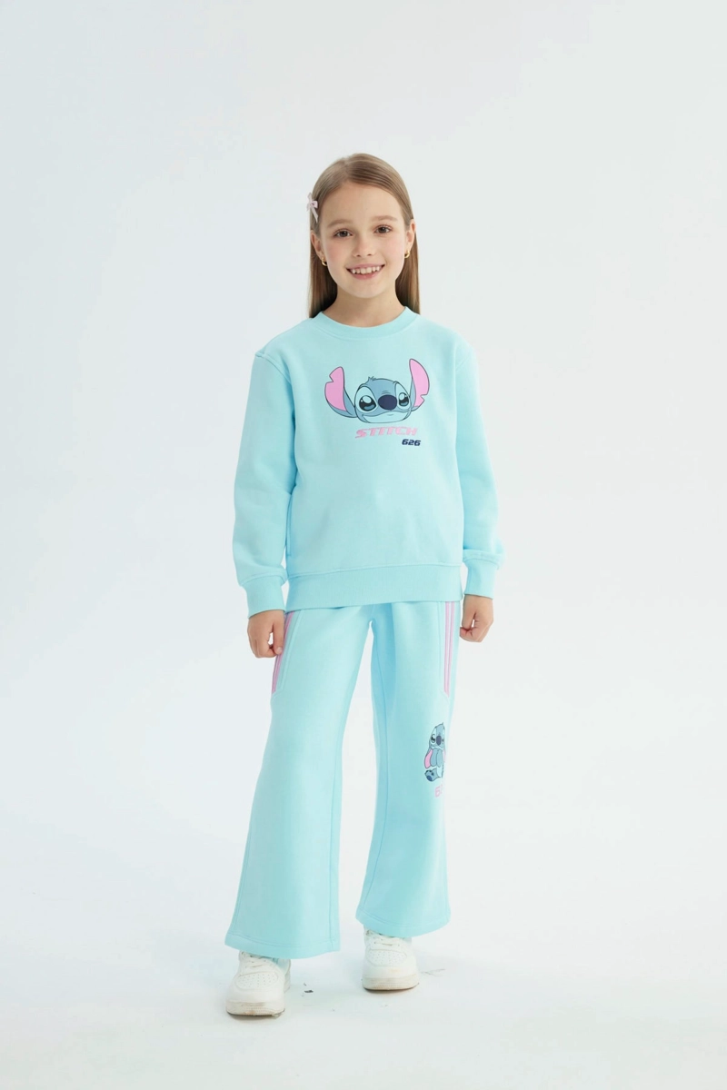 POLERON NIÑA LILO & STITCH CELESTE - 4