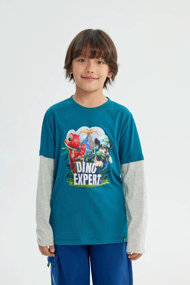 POLERA NIÑO PAW PATROL VERDE - 1