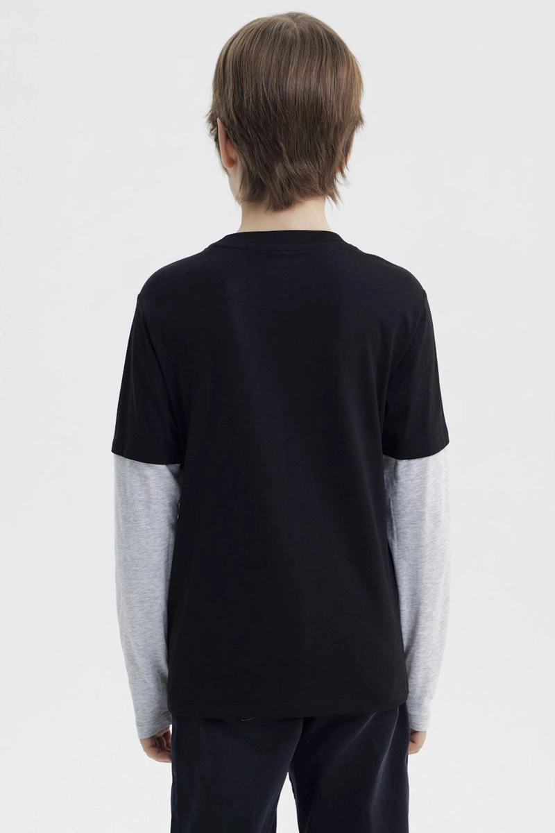 POLERA NIÑO SPIDERMAN NEGRO - 3