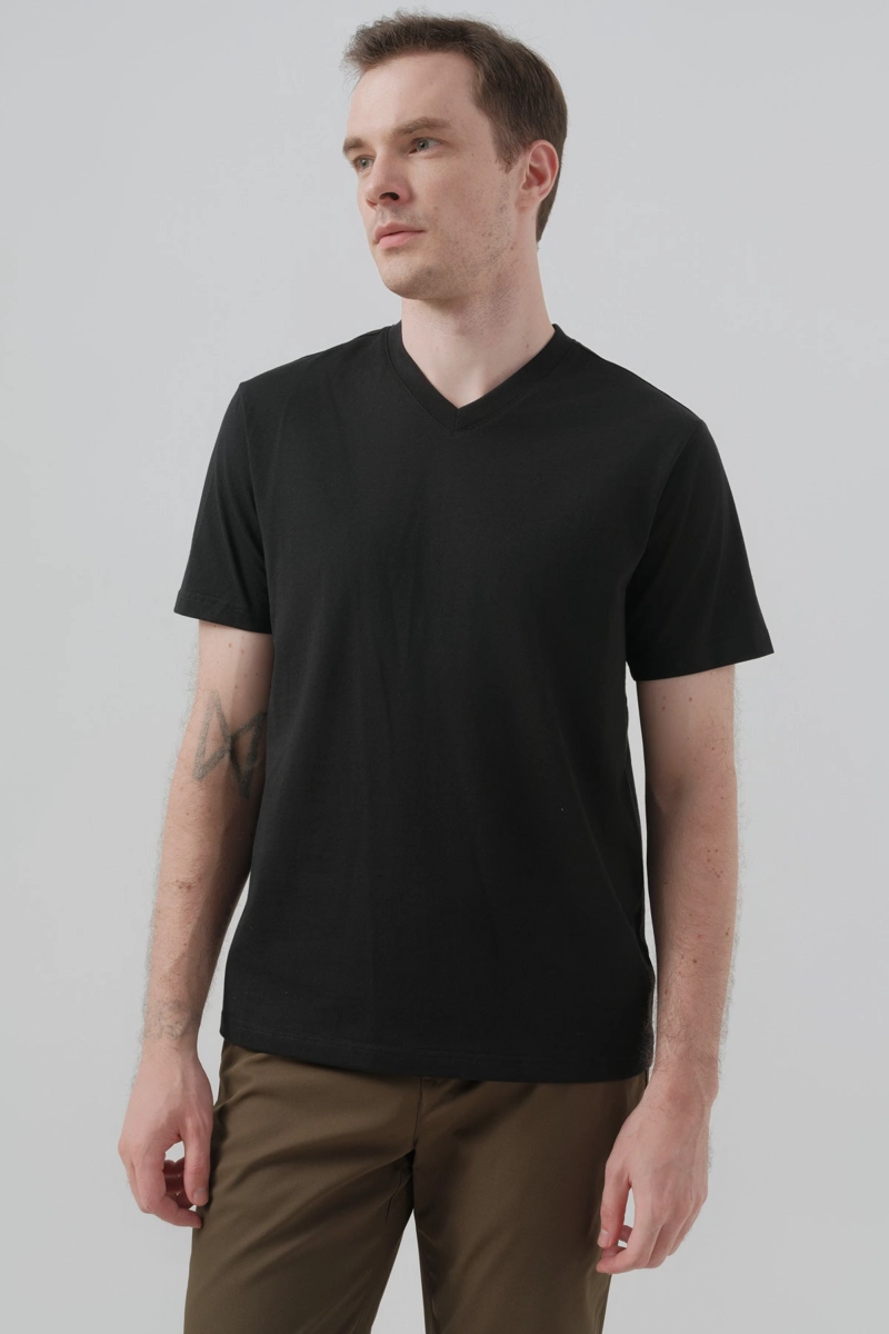POLERA HOMBRE REGULAR NEGRO - 2