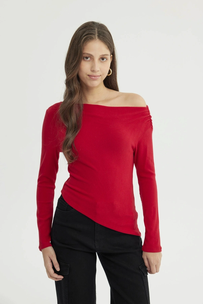 SWEATER MUJER SLIM ROJO - 1