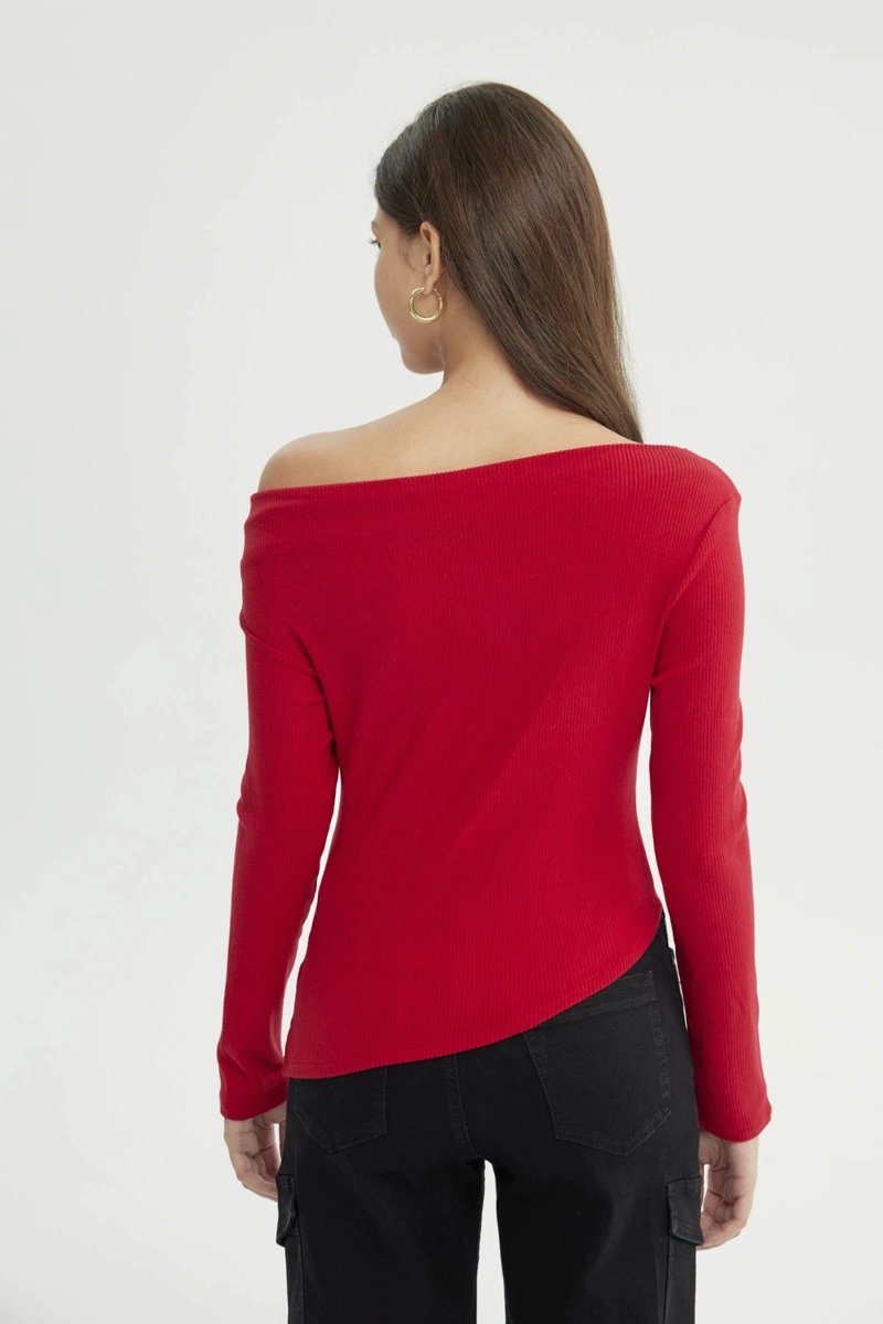 SWEATER MUJER SLIM ROJO - 3