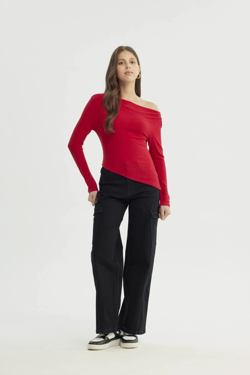 SWEATER MUJER SLIM ROJO - 4