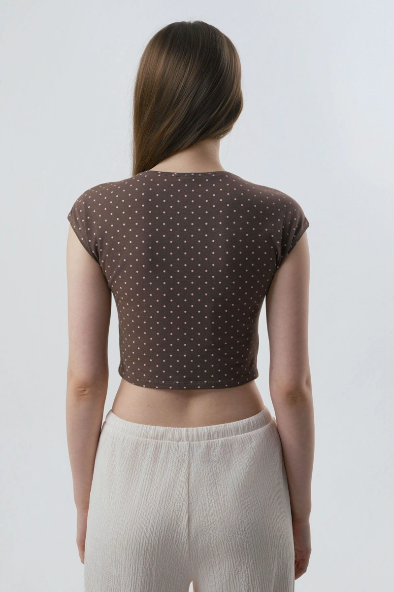 POLERA MUJER TIGHT CAFE  CLARO - 3
