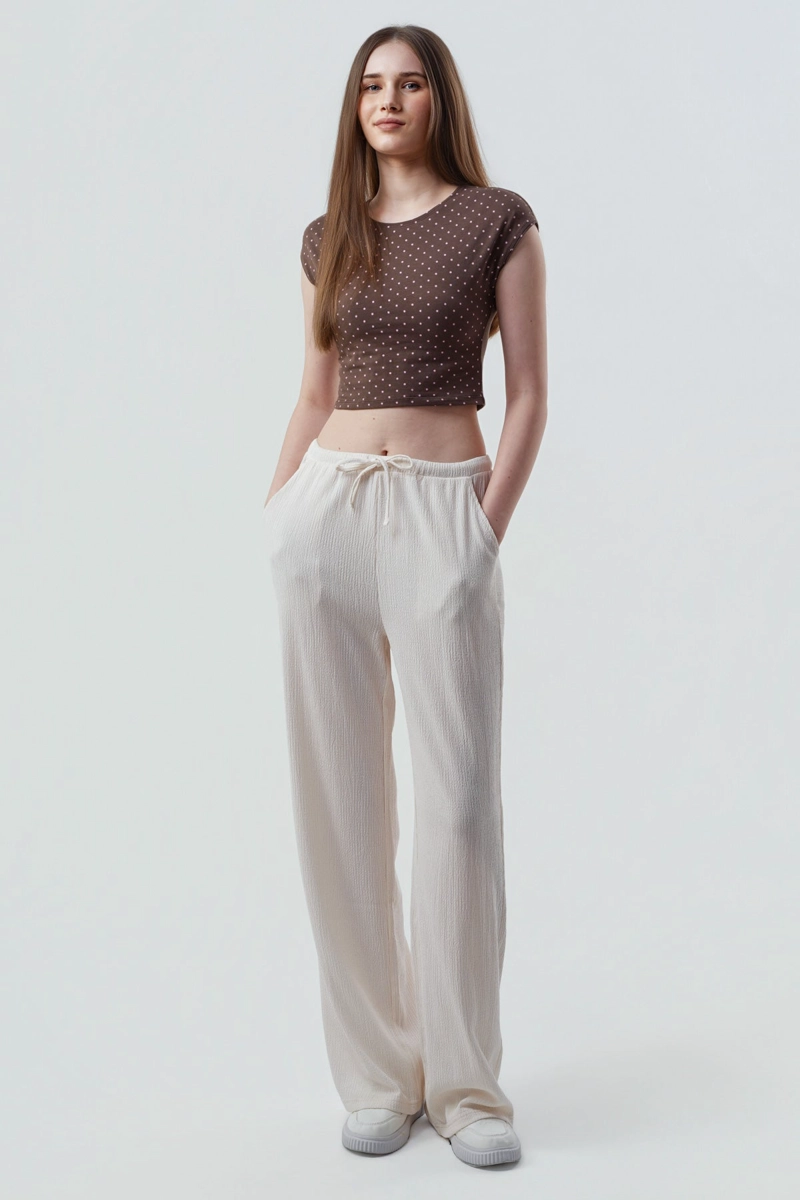POLERA MUJER TIGHT CAFE  CLARO - 4
