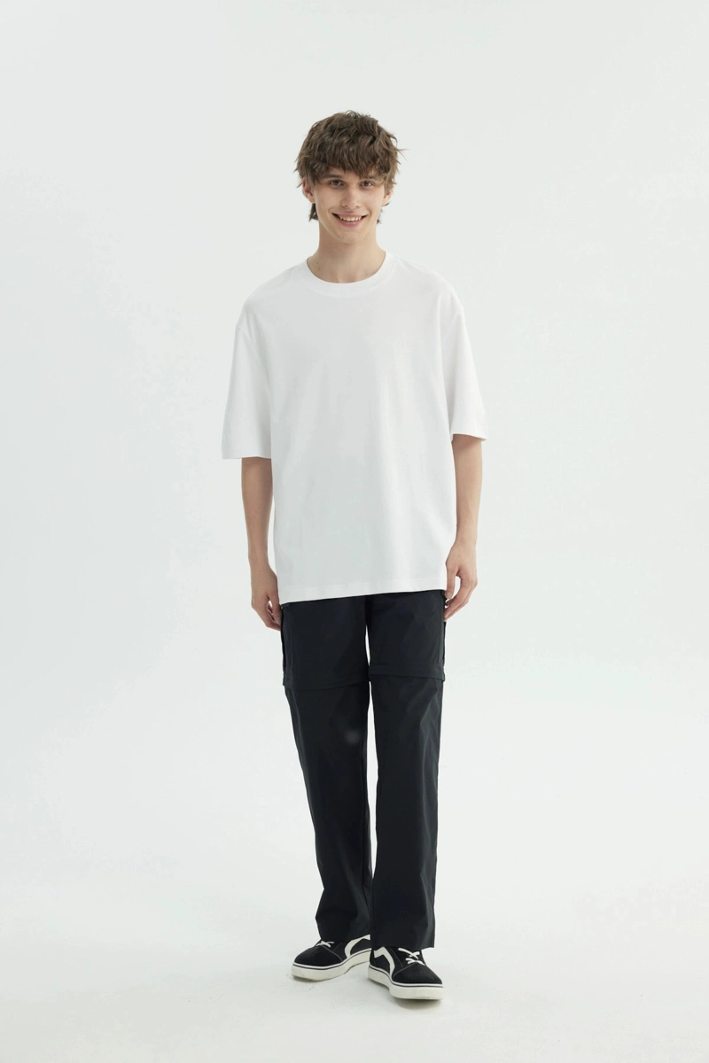 POLERA HOMBRE OVERSIZE BLANCO - 4