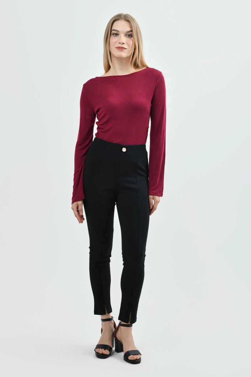 POLERA MUJER SLIM FUCSIA - 4