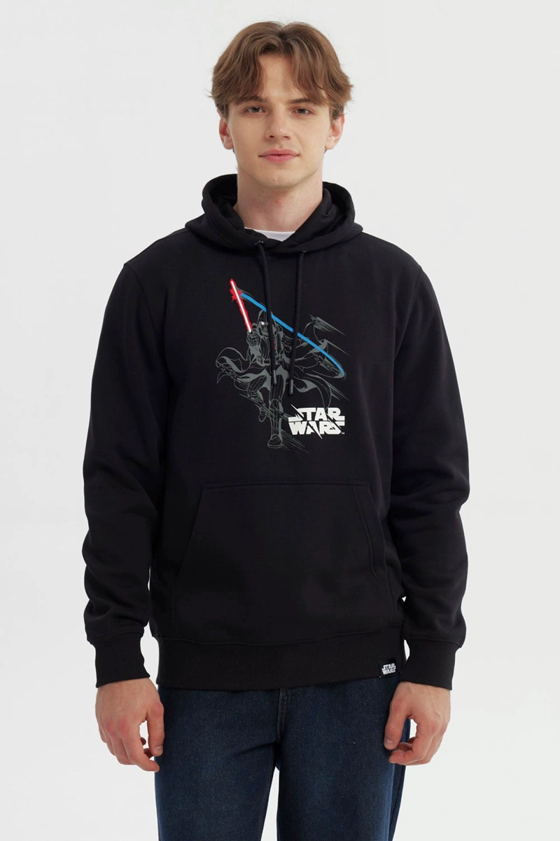 POLERON HOMBRE STARS WARS NEGRO - 1