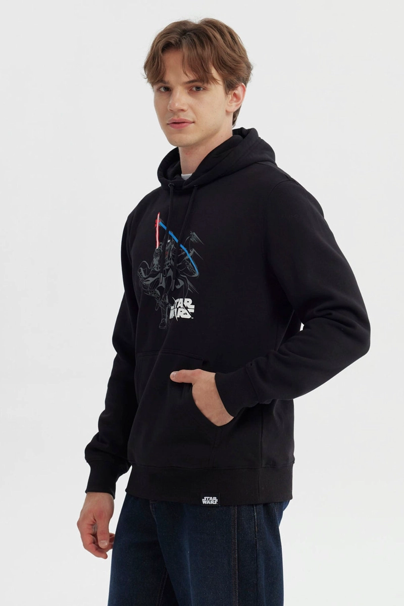 POLERON HOMBRE STARS WARS NEGRO - 2